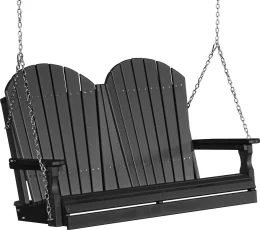 Black Tahiti Adirondack Porch Swing