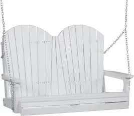White Tahiti Adirondack Porch Swing