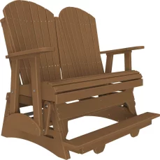 Antique Mahogany Tahiti Loveseat Balcony Glider