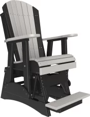 Dove Gray and Black Tahiti Balcony Glider