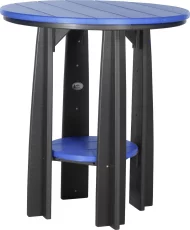 Blue and Black Tahiti Balcony Table