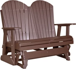 Chestnut Brown Tahiti Loveseat Patio Glider