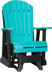 Aruba Blue and Black Tahiti Outdoor Glider