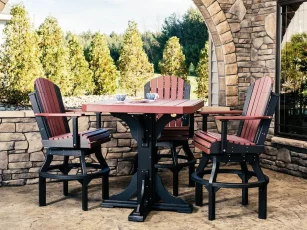 Tahiti Outdoor Bar Table and Swivel Chairs