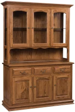 Titusville 3-Door Dining Hutch in Oak