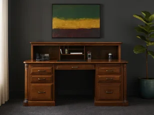 Vanderbilt Executive Desk with Privacy Cubby
