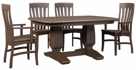 Double Pedestal Table Set