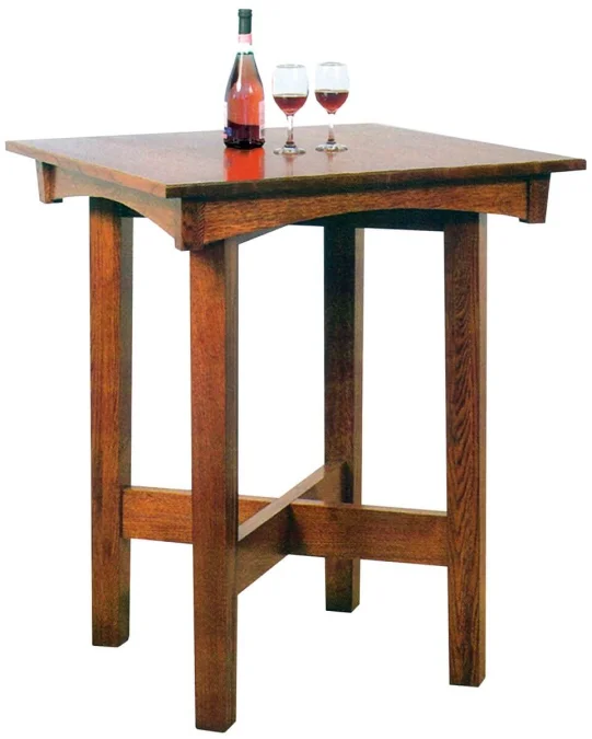 Oak Pub Tables From Amish Furniture Makers