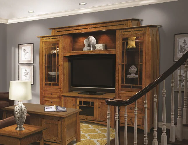 Arts and Crafts Entertainment Centers