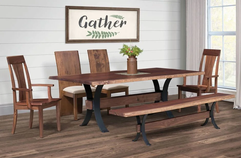 Walnut Dining Chairs & Benches