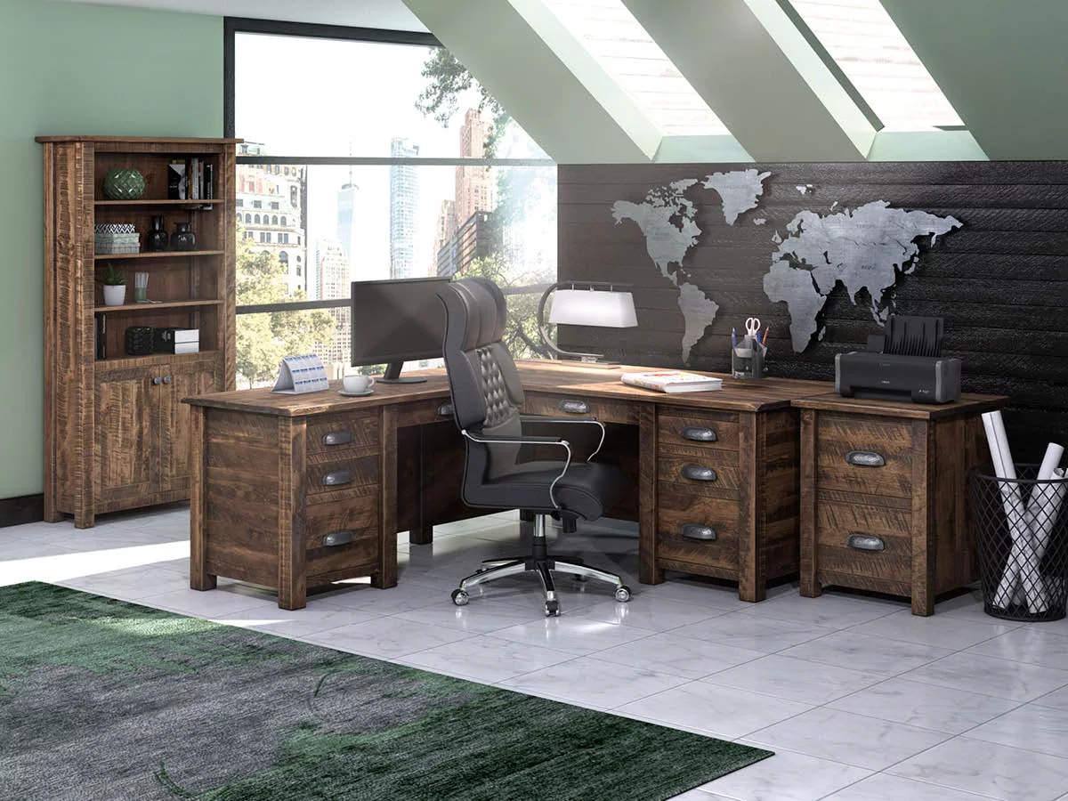 Brodnax Rustic Office Set image 1