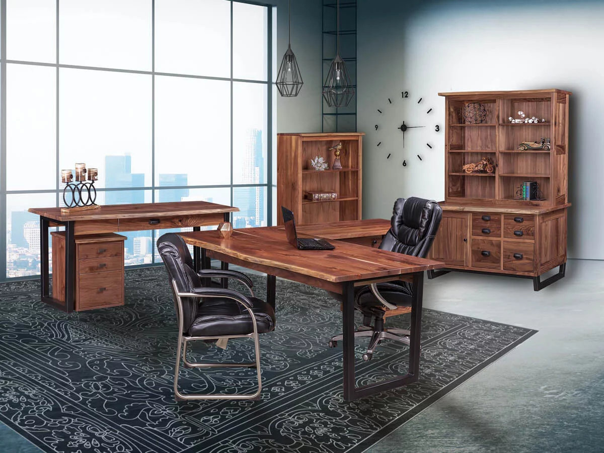 Chadron Live Edge Office Set image 1